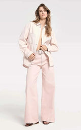 Jeans Palazzo With Belt