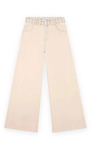 Homage Jeans Palazzo With Belt
