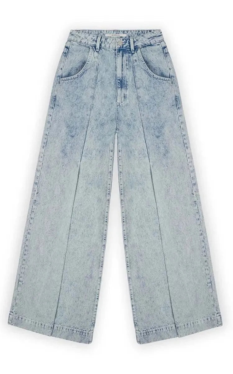 Homage Jeans Wide Leg with Pleat Detail