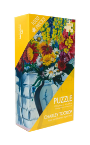 Museum Editions Vase With Flowers Against The Wall