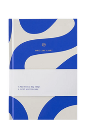 A-Journal Journal One Line A Day - Flow Blue