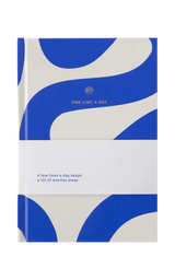 Journal One Line A Day - Flow Blue