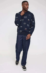 Mazine Jumper Knit Feelings Jacquard