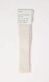 Socks Knee High With Ribs GOTS