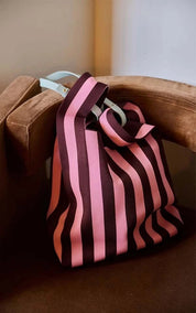 Market Bag Knitted Stripes