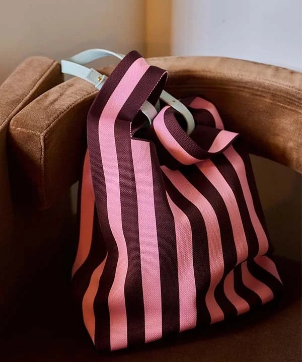 Market Bag Knitted Stripes