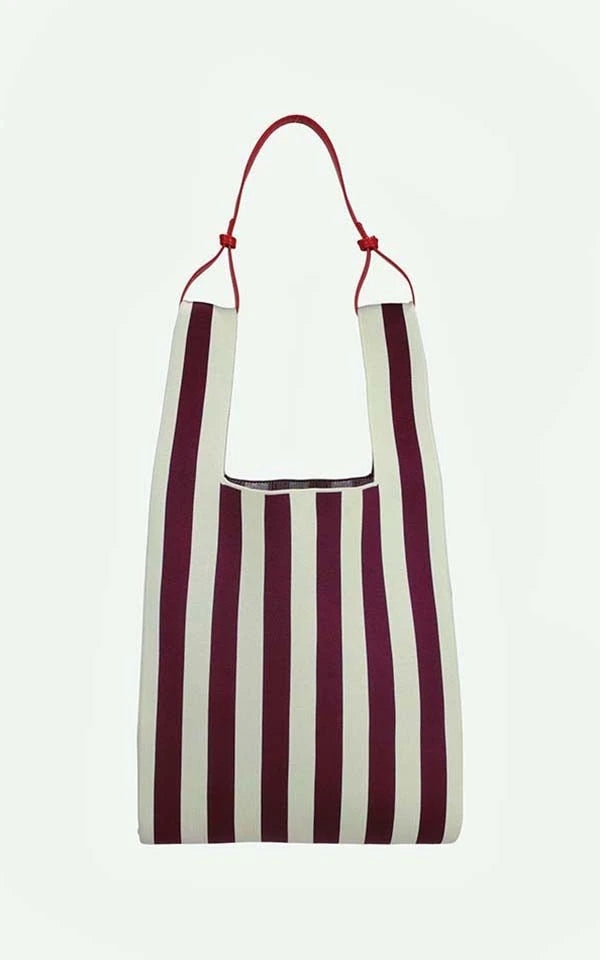 Market Bag Knitted Stripes