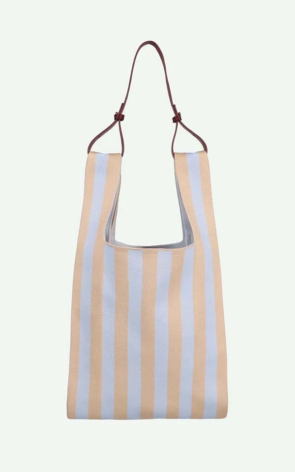 Market Bag Knitted Stripes