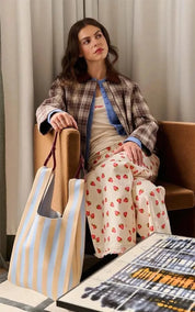 Sticky Sis Club Market Bag Knitted Stripes