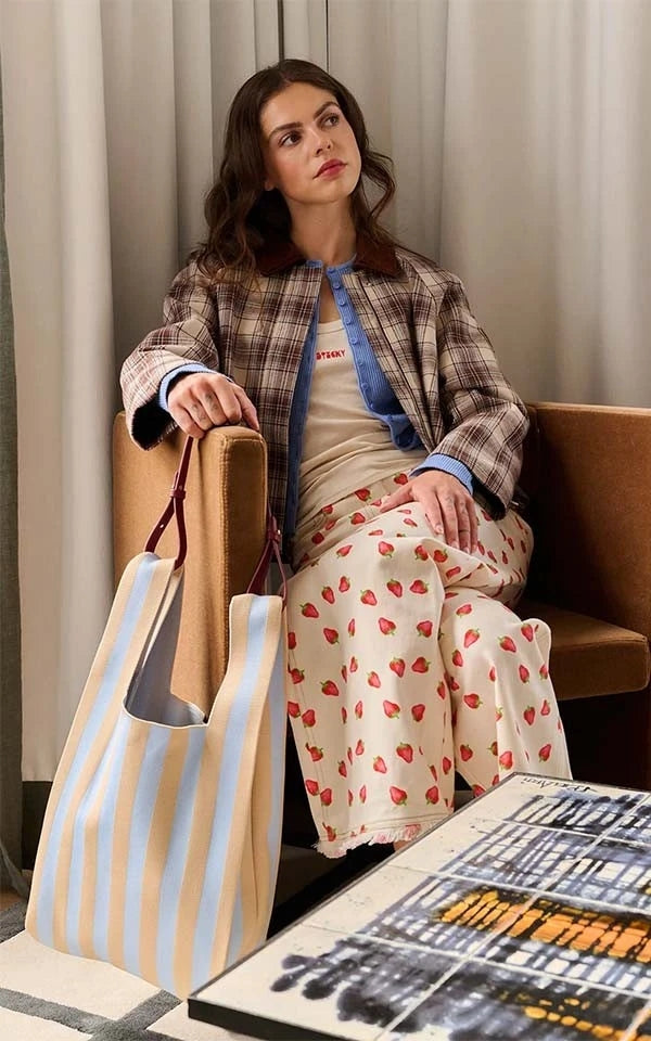 Market Bag Knitted Stripes