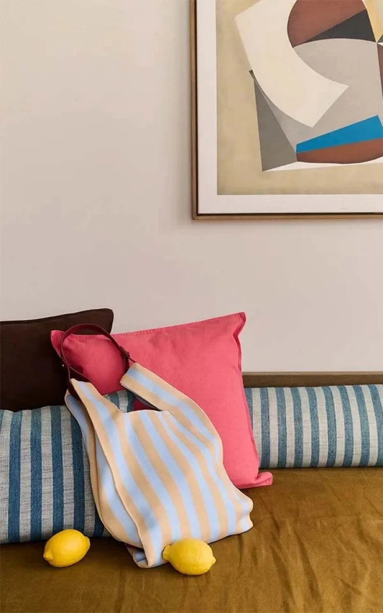 Sticky Sis Club Market Bag Knitted Stripes