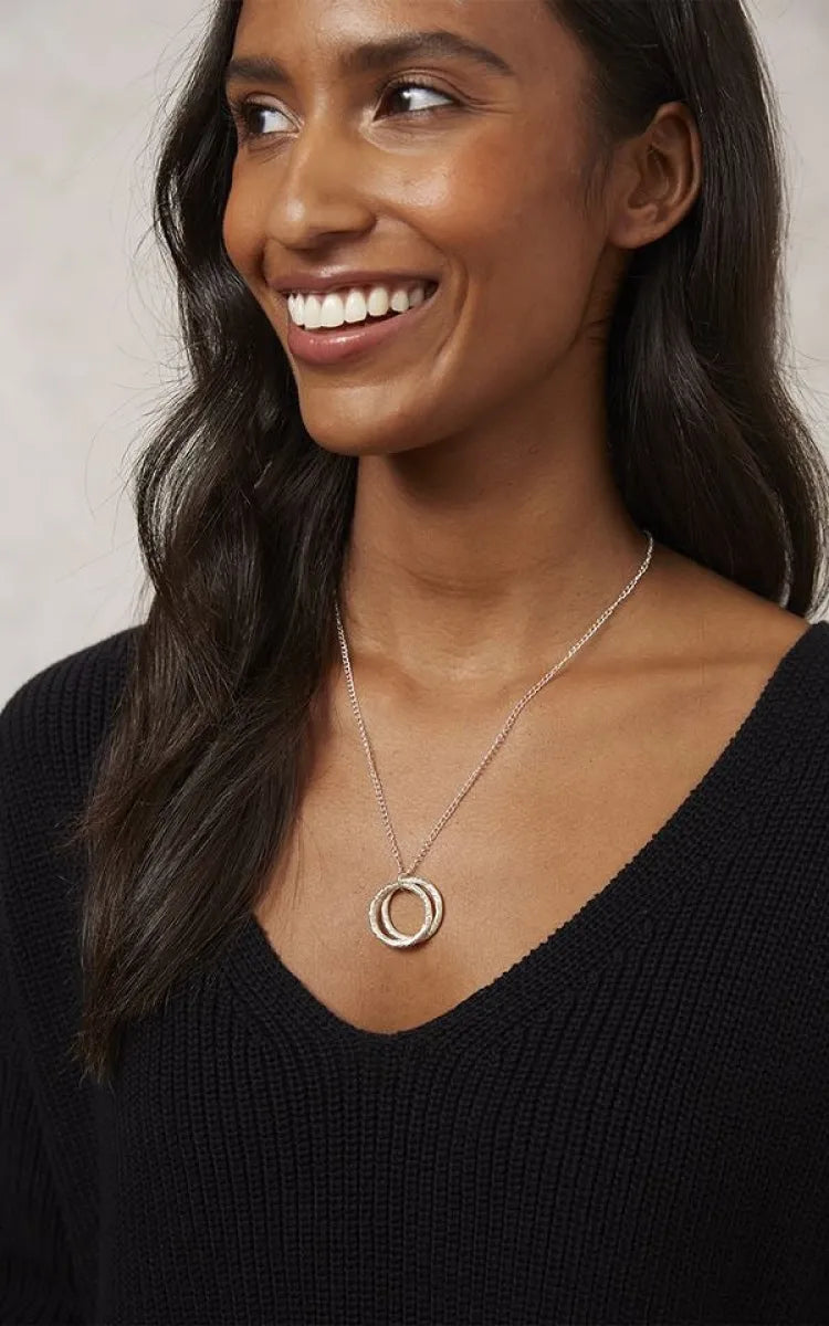 People Tree Necklace Beaten Ring