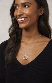 People Tree Necklace Beaten Ring