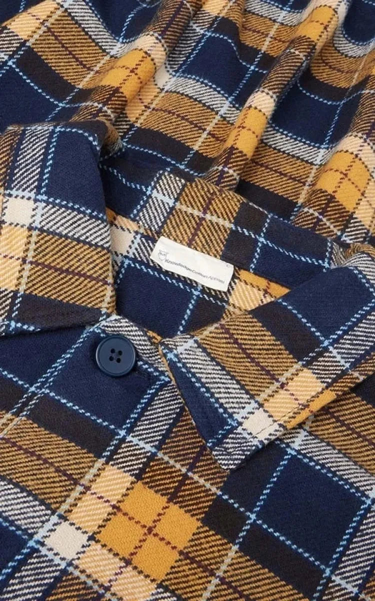 KnowledgeCotton Apparel Overshirt Flannel Checked GOTS