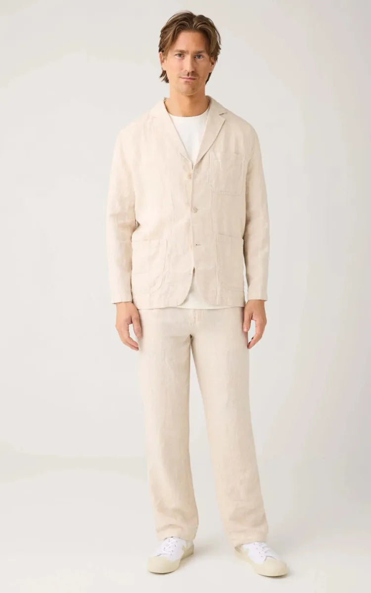 KnowledgeCotton Apparel Pants Fig Loose Linen