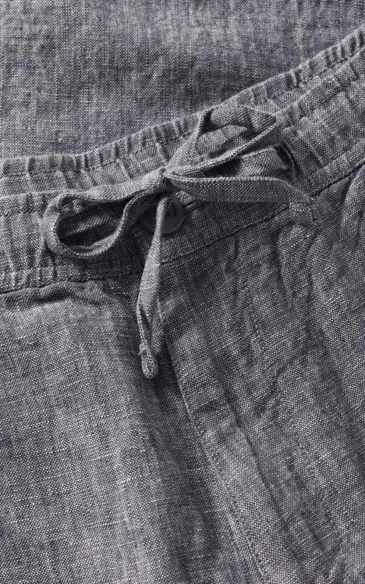 KnowledgeCotton Apparel Pants Fig Loose Linen