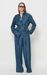Pants Pleated Wide