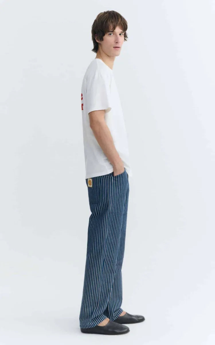 Thinking MU Pants Railway Stripes