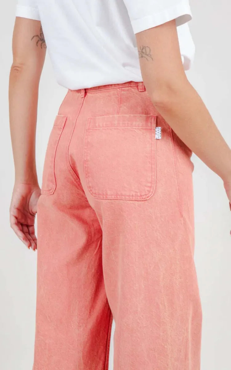 Brava Fabrics Pants Washed Denim Straight Leg