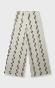 10DAYS Pants wide leg jogger stripes