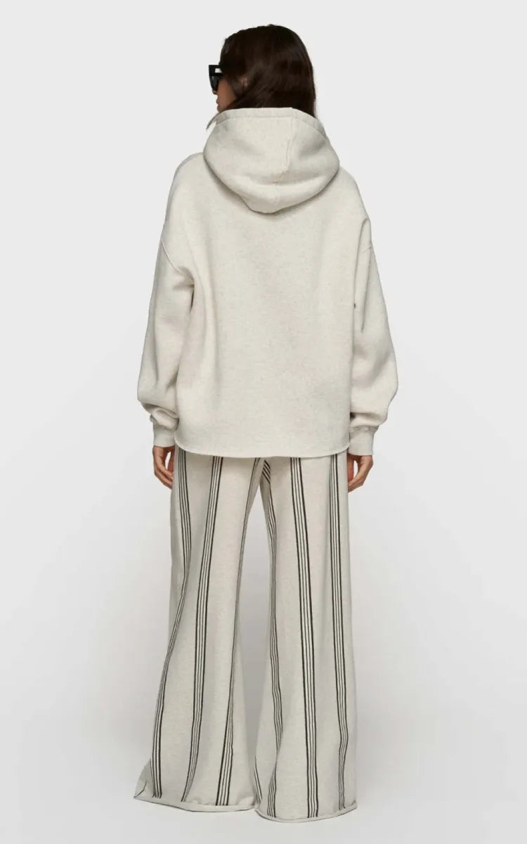 10DAYS Pants wide leg jogger stripes