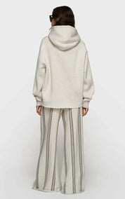 10DAYS Pants wide leg jogger stripes