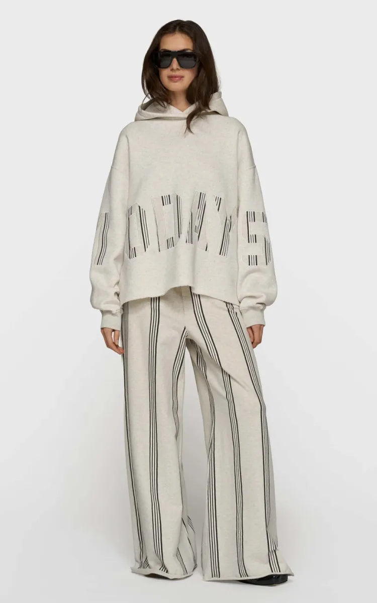10DAYS Pants wide leg jogger stripes