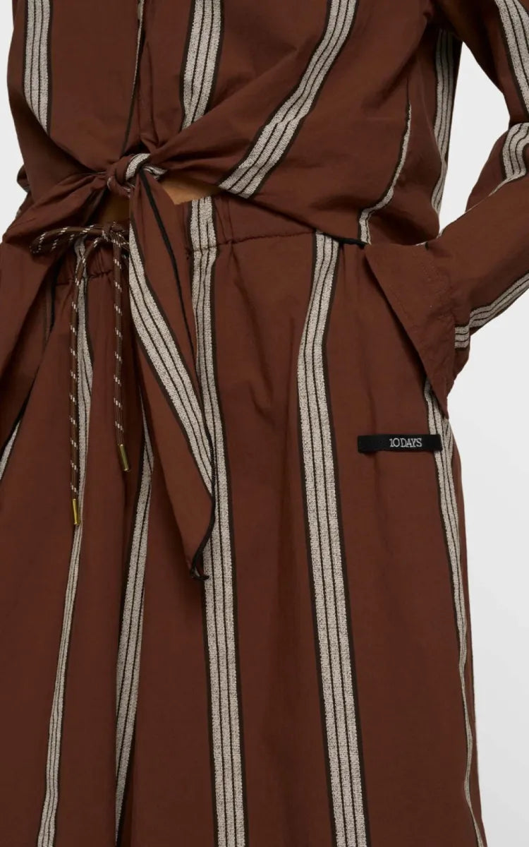 10DAYS Pants Wide Leg Stripes