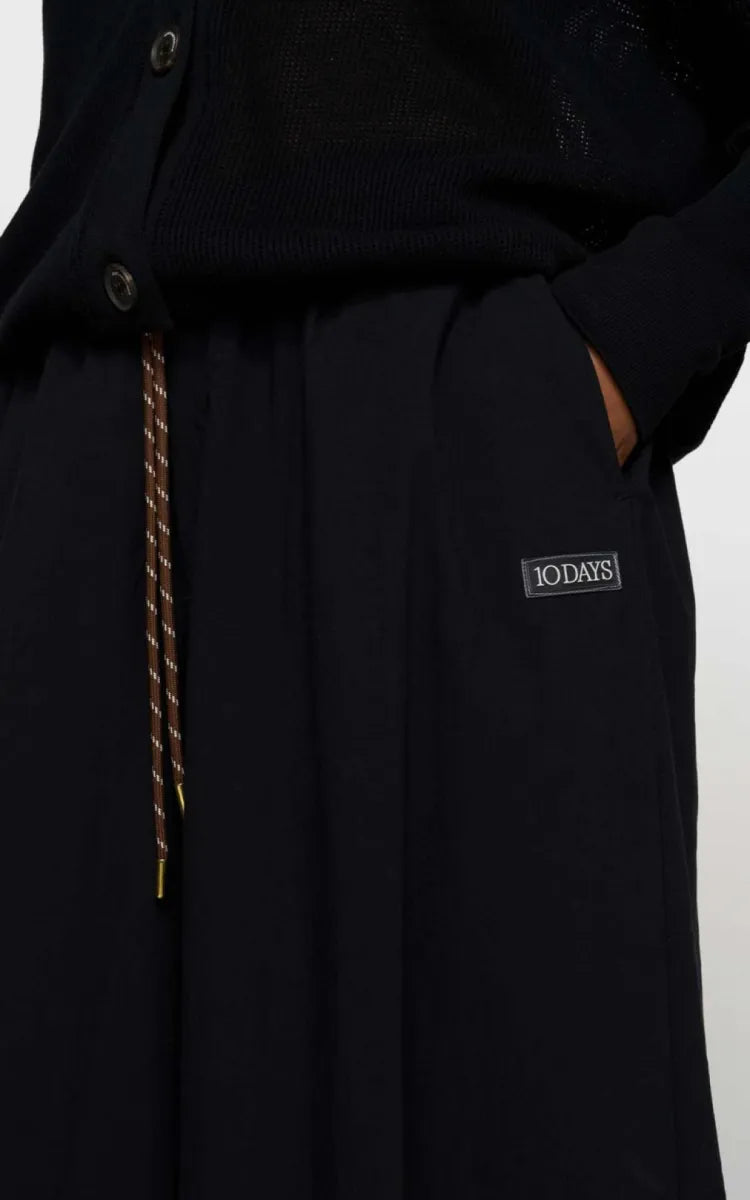 10DAYS Pants wide pants poplin