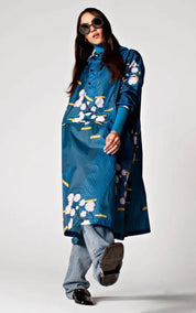 Rainkiss Poncho Japanese Blossom