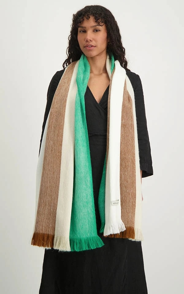 Scarf Alpaca Striped