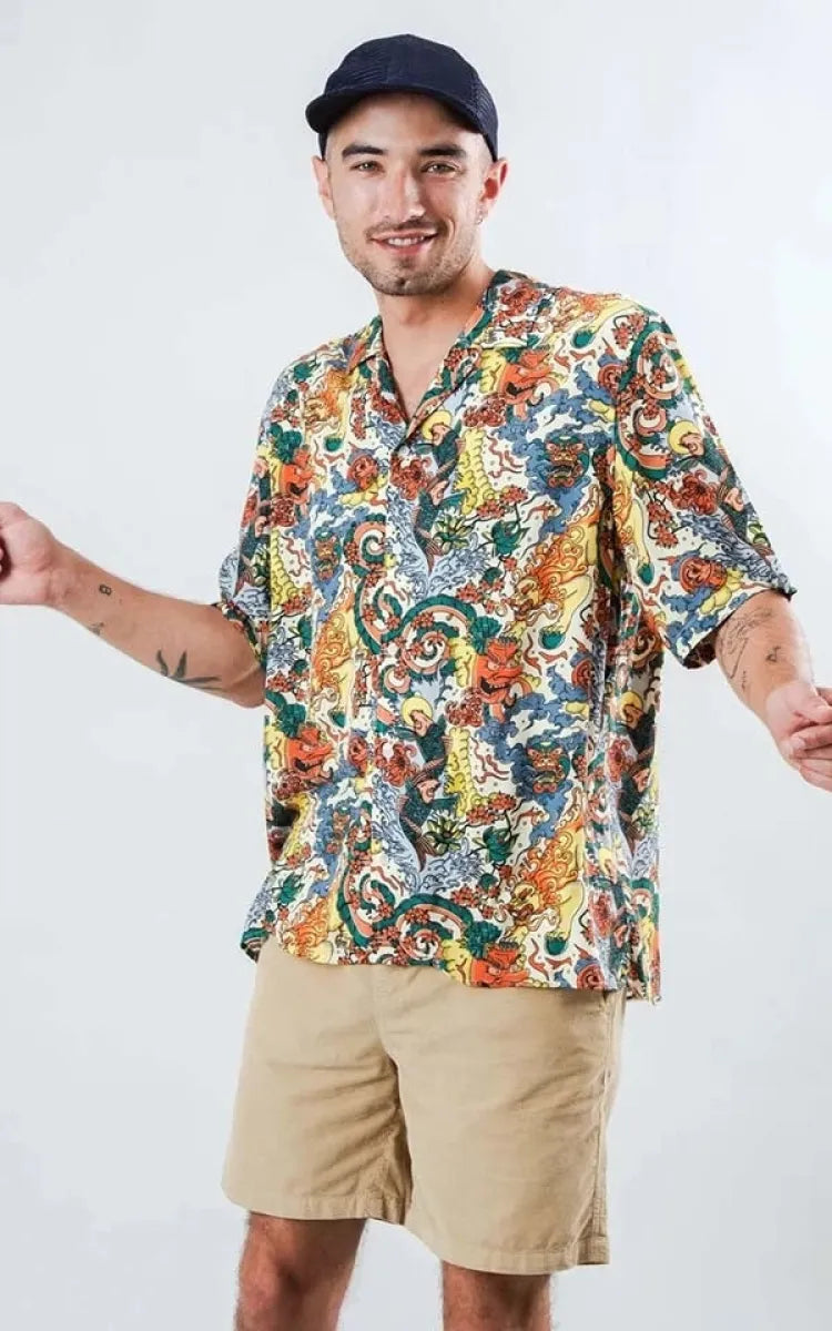 Brava Fabrics Shirt Aloha Irezumi Tattoo