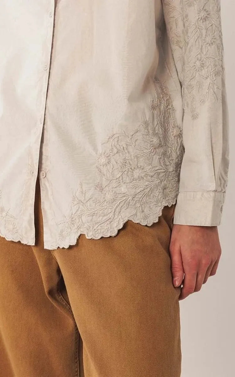 indi & cold Shirt Embroidered Voile