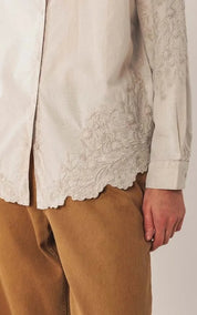 indi & cold Shirt Embroidered Voile
