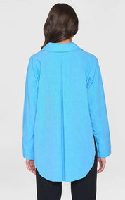 KnowledgeCotton Apparel Shirt Loose A-shape Chambray