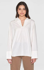 KnowledgeCotton Apparel Shirt Loose A-shape Chambray