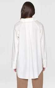 KnowledgeCotton Apparel Shirt Loose A-shape Chambray