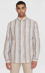 Shirt Loose Striped Linen