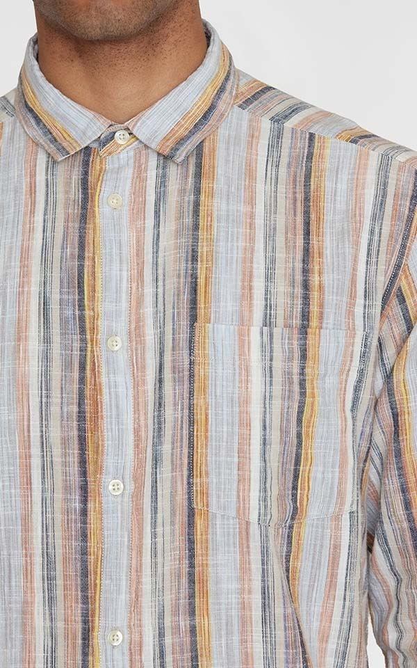 Shirt Loose Striped Linen
