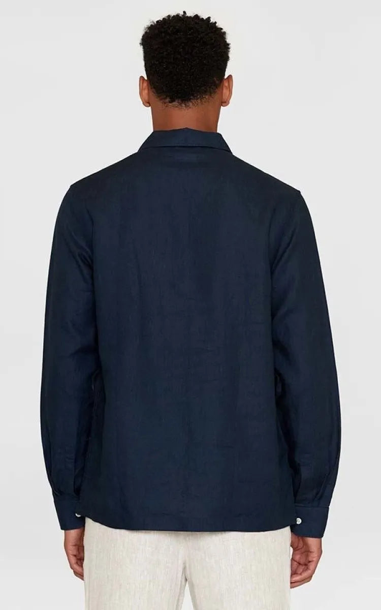 KnowledgeCotton Apparel Shirt Polo Loose Linen