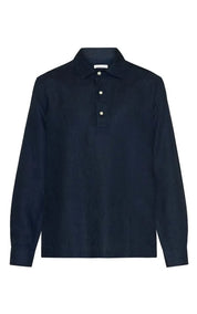 KnowledgeCotton Apparel Shirt Polo Loose Linen
