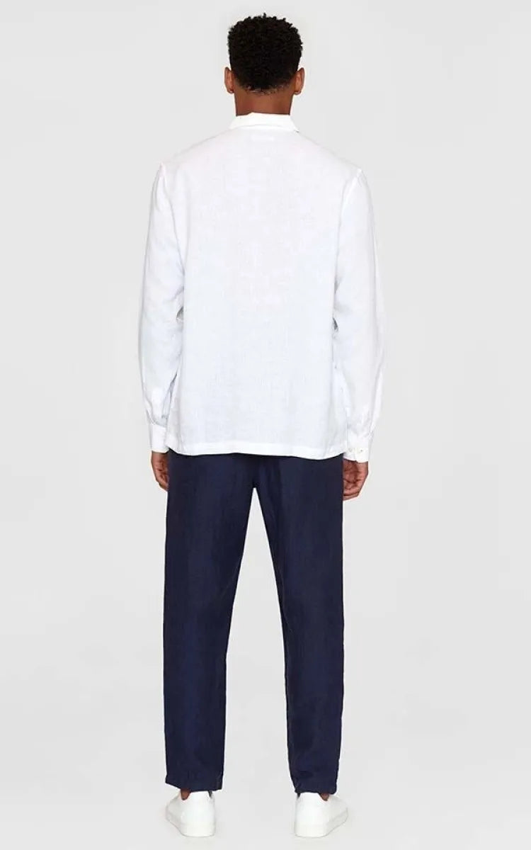 KnowledgeCotton Apparel Shirt Polo Loose Linen
