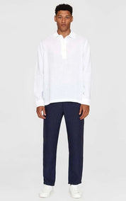 KnowledgeCotton Apparel Shirt Polo Loose Linen