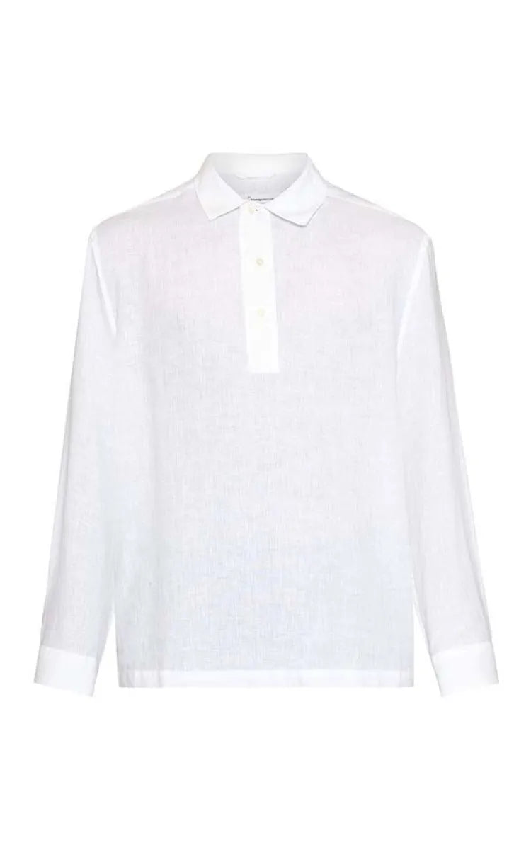 KnowledgeCotton Apparel Shirt Polo Loose Linen