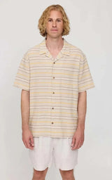 Shirt Resort Striped Linen Mix