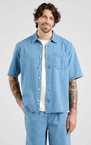 Dedicated Shirt Skalhamn Denim