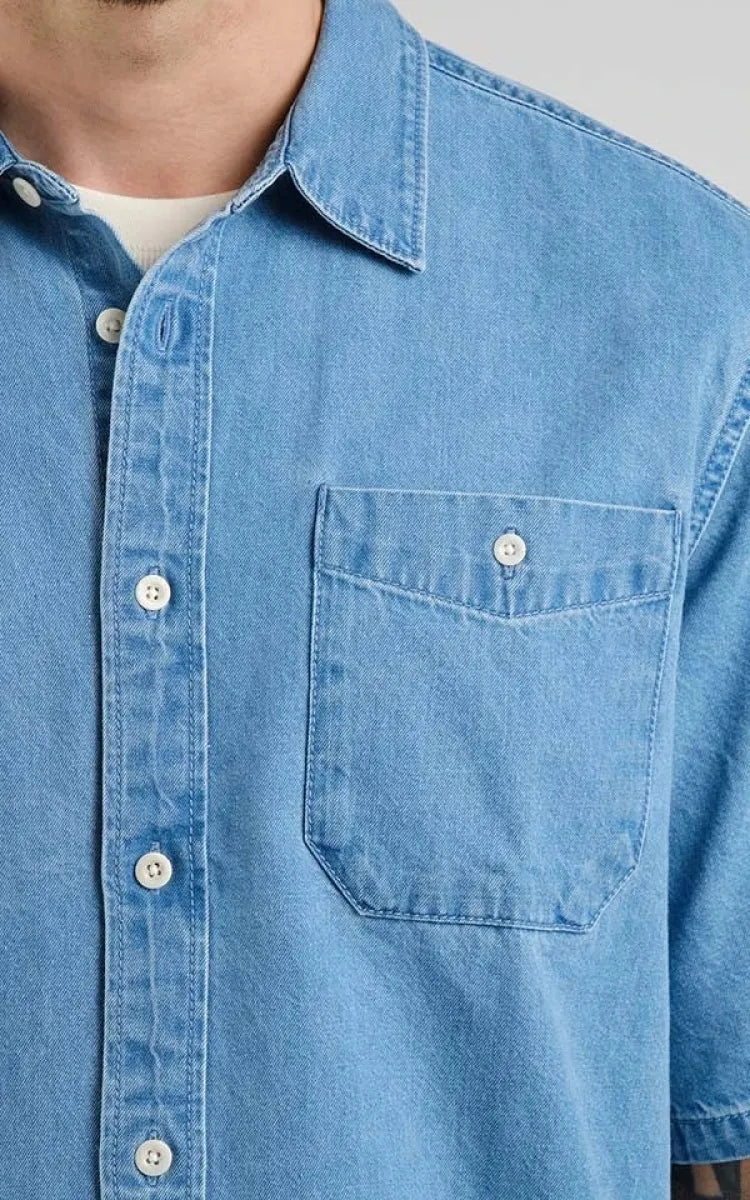 Dedicated Shirt Skalhamn Denim