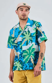 Brava Fabrics Shirt Tropical Pixel Camo Aloha