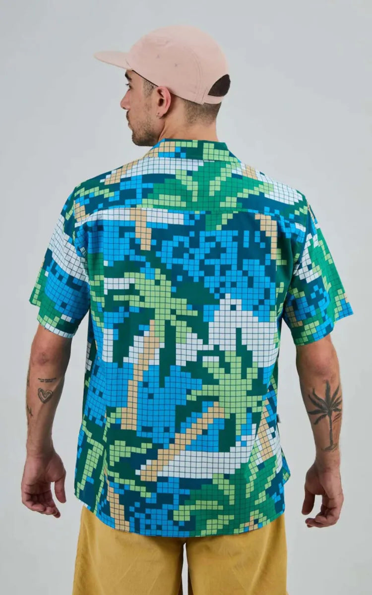 Brava Fabrics Shirt Tropical Pixel Camo Aloha
