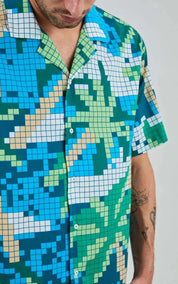 Brava Fabrics Shirt Tropical Pixel Camo Aloha